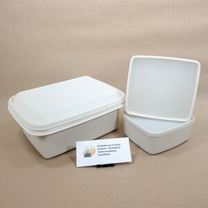 Tupperware Set of 3 Lunchbox & Square Away Sandwich Keeper #670, #254, #311